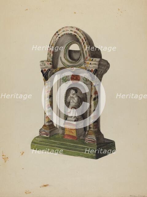 Pa. German Chalkware Shrine, c. 1939. Creator: Mina Lowry.
