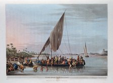 'Ferry Boat Near Nedssili', Egypt, 1801. Artist: Thomas Milton
