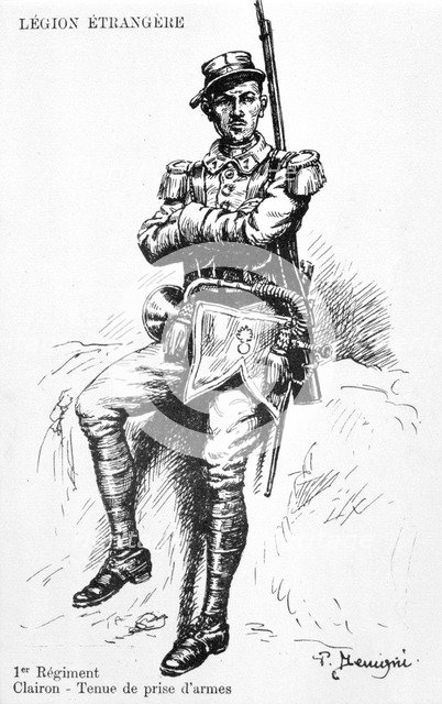 Bugler, 1st Regiment of the French Foreign Legion, 20th century. Artist: Unknown