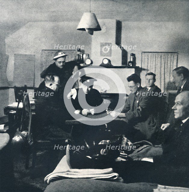 'Night watch: the Fire Squad relaxes', 1941. Artist: Cecil Beaton.