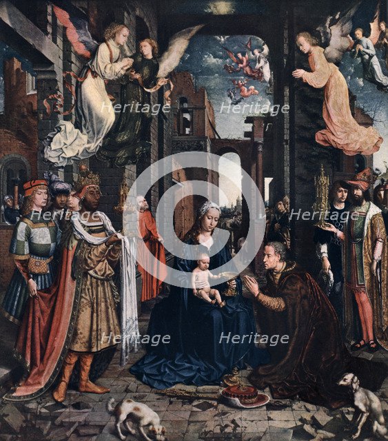 The Virgin Mary with Jesus, 1913. Artist: Unknown