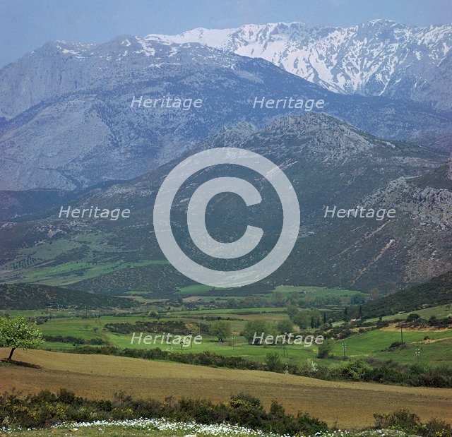 Mount Parnassus in Greece
