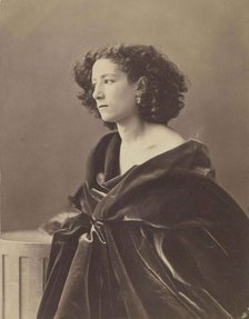 Portrait of Sarah Bernhardt (1844-1923), 1864. Creator: Nadar, Gaspard-Félix (1820-1910).