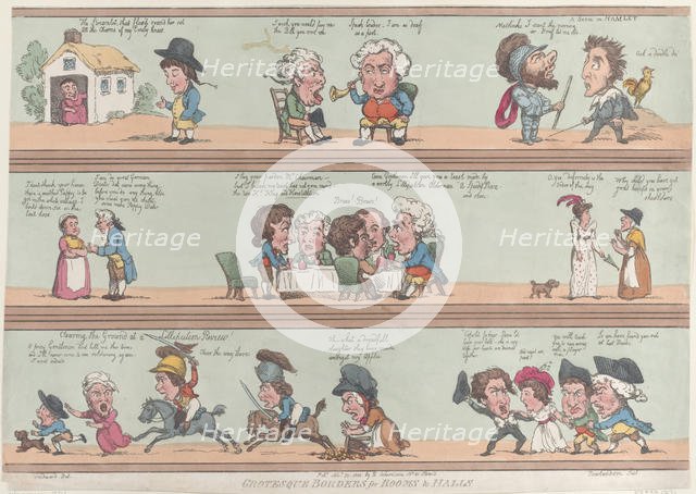 Grotesque Borders for Rooms & Halls, [November 20, 1800], reprint., [November 20, 1800], reprint. Creator: Thomas Rowlandson.