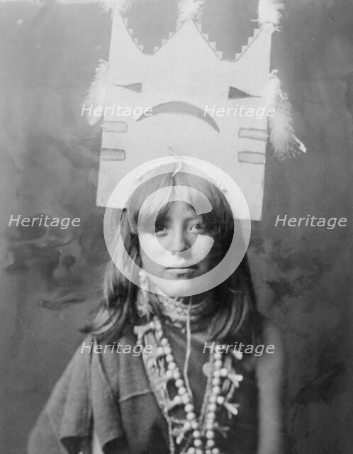Tablita woman dancer-San Ildefonso, c1905. Creator: Edward Sheriff Curtis.