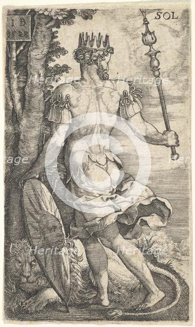 Sun from The Gods Who Preside Over the Planets, 1528. Creator: Master I.B..