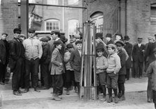 Strike Committee at Mill Gate, Passaic, between c1910 and c1915. Creator: Bain News Service.
