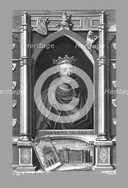 Monument to Henry III, c1730s. Creator: George Vertue.