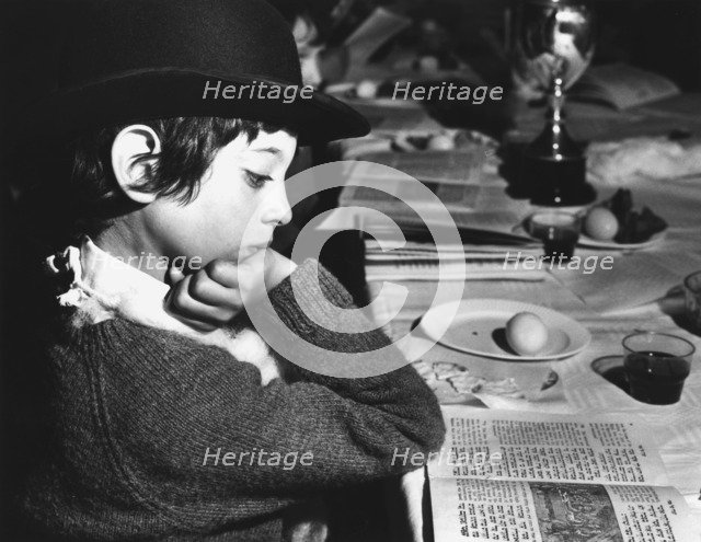 Seder table at the Kerem School, London, 21 April 1978. Artist: Peter Fisher