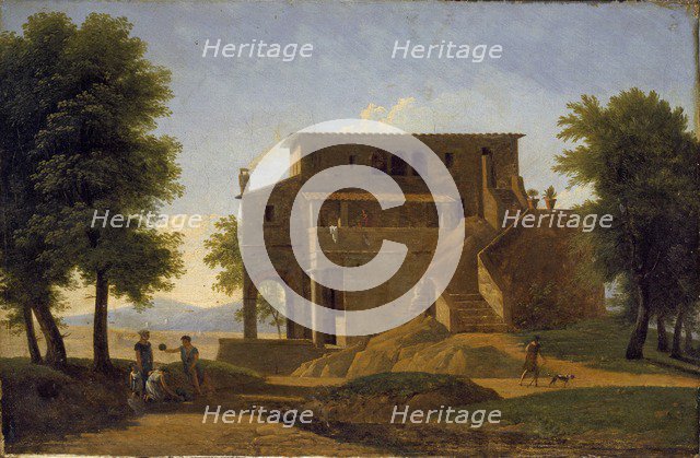 An Italian Villa, early 19th century. Artist: Jean-Victor Bertin.