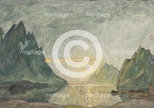 Midnight Sun. Study from North Norway. Creator: Anna Katarina Boberg.