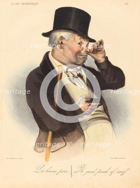 La bonne prise, 1836. Creator: Honore Daumier.