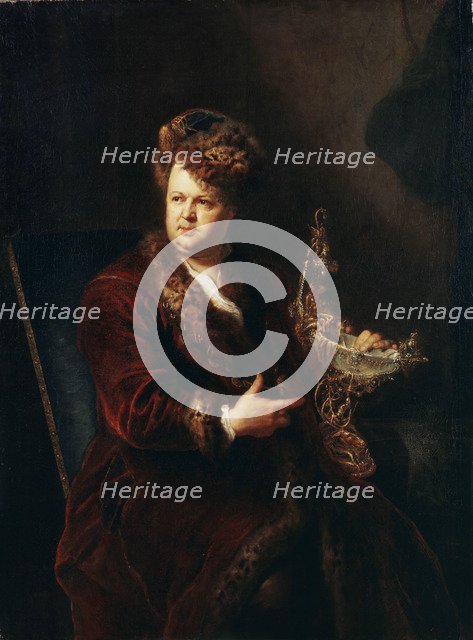 'Portrait of the Jeweller Johann Melchior Dinglinger', c1721. Artist: Antoine Pesne