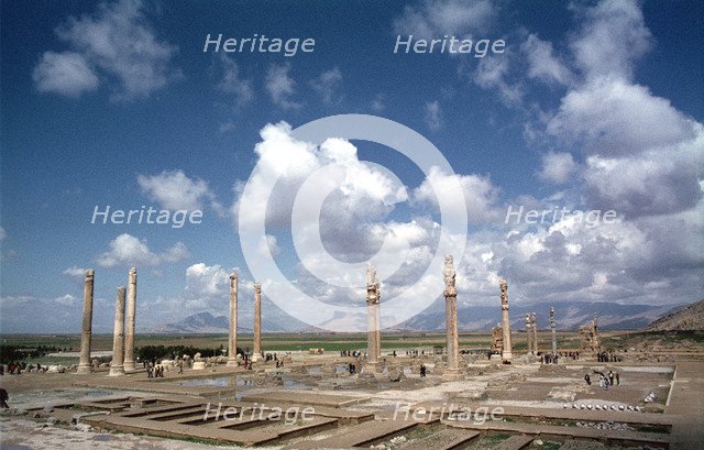 Ruins of the Apadana, Persepolis, Iran