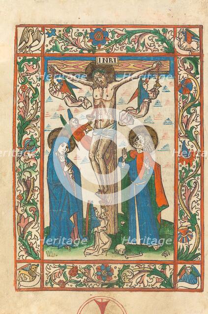 Christ on the Cross with Angels, 1483. Creator: Unknown.