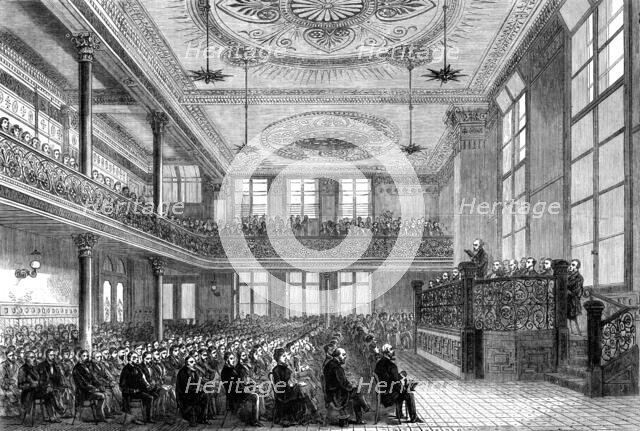 Reopening of Exeter Hall by the Young Men's Christian Association, 1881.  Creator: Unknown.