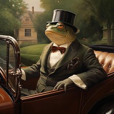 AI IMAGE - Toad from The Wind in the Willows, 2023. Creator: Heritage Images.