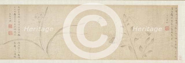 Ink Flowers, 1361. Creator: Zhao Zhong (Chinese, second half of the 1300s).