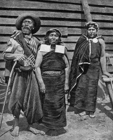 Patagonian indians, Argentina, 1922. Artist: Unknown