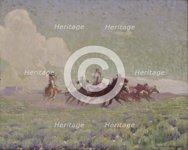 The Enemies' Horses, ca. 1912-1920. Creator: W. Herbert Dunton.