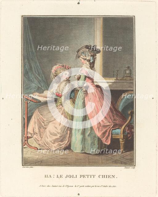 Ha! La joli petit chien. Creator: Jean Francois Janinet.