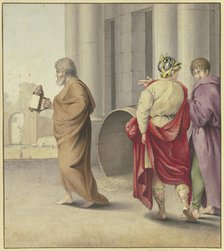 Diogenes looking for people. Creator: Carl Friedrich Wendelstadt.