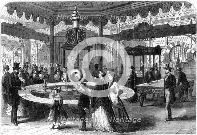 The United States section of the Paris International Exhibition, 1867. Artist: Unknown