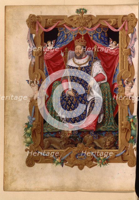 Portrait of Francis I (1494-1547), King of France, in his Coronation Robes, ca 1545.