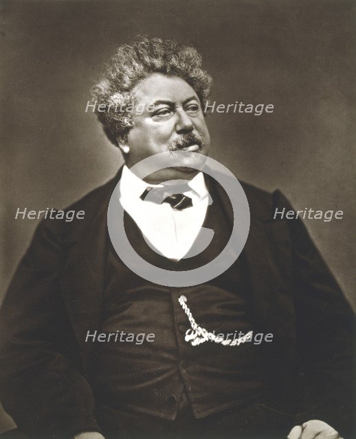 Alexandre Dumas the Elder, French novelist and playwright, c1850-1870. Artist: Etienne Carjat