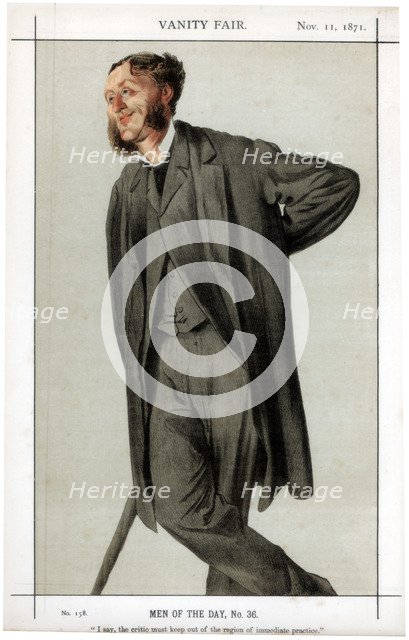 'I say the critic must keep out of the region of immediate practice', 1871.Artist: Coide