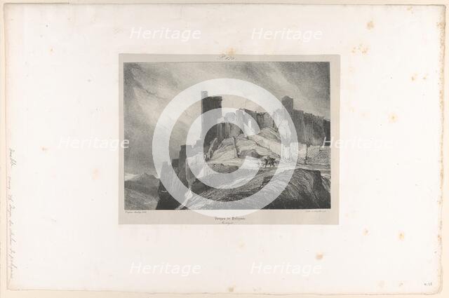 Donjon de Polignac, 1831 Creator: Godefroy Engelmann.