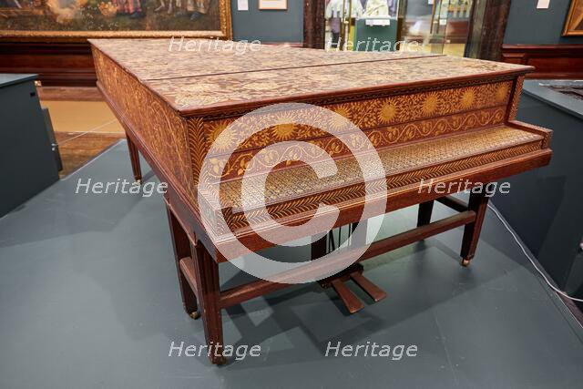 Ornamented Grand Piano, 1885-1890. Creator: John Broadwood and Sons.
