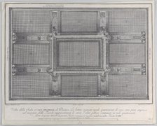 Plate 5: view of the ceiling with its ornaments and frescoed paintings, 1756. Creators: Bartolomeo Crivellari, Angelo Carboni.