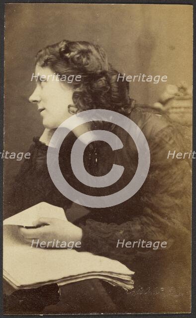 Portrait of a Woman, late 19th century. Creator: Adolphe Beau.