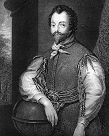 Sir Francis Drake, 16th century English navigator and privateer.Artist: J Cochran