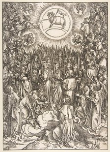The Adoration of the Lamb, from the Apocalypse series.n.d. Creator: Albrecht Durer.