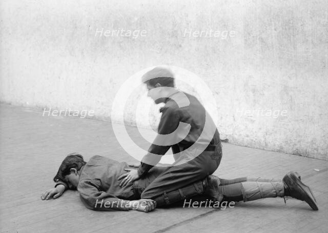 Boy Scouts Training Demonstration, 1912. Creator: Harris & Ewing.