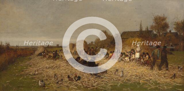Husking Bee, Island of Nantucket, 1876. Creator: Eastman Johnson.