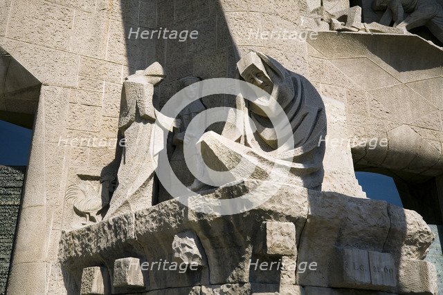 The Passion Facade of the Sagrada Familia Temple, Barcelona, Spain, 2007. Artist: Samuel Magal