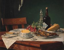 Lunch table, 1884. Creator: Oluf August Hermansen.