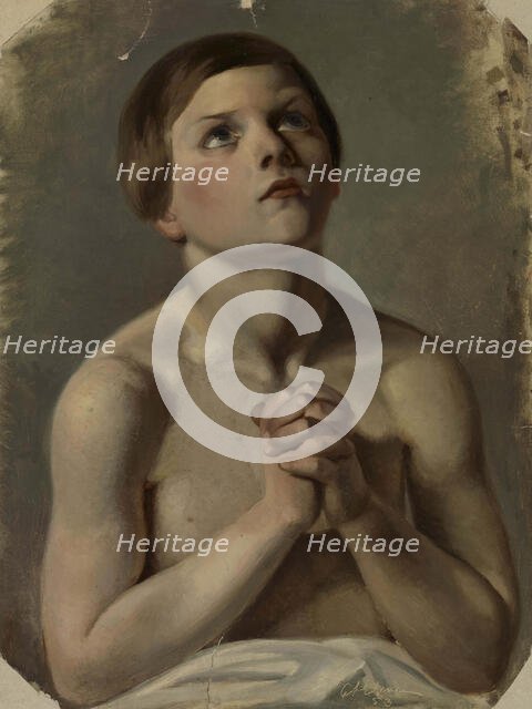 The Praying Boy, 1853. Creator: Karl Anders Ekman.