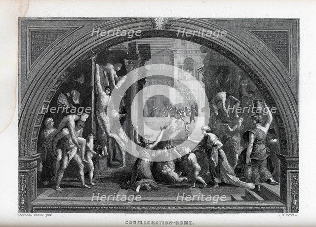 Conflagration of Rome, 1882. Artist: Payne, Albert Henry (1812-1902)