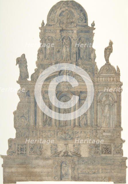 Project for a Monumental Tomb, 16th century. Creator: Anon.