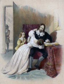 King Charles I (1600-1649) parting from his children, 1838. Artist: Unknown