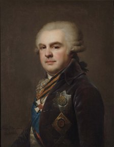 Portrait of Count Alexander Nikolayevich Samoylov (1744-1814), 1796. Artist: Lampi, Johann-Baptist, the Younger (1775-1837)