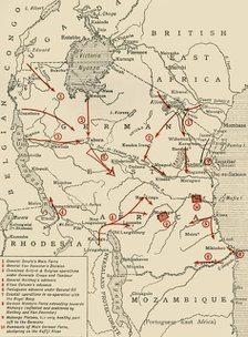 Colonial possessions in East Africa during the First World War, c1916, (c1920).  Creator: Unknown.