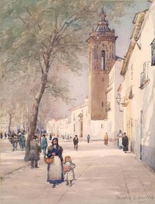 A Street in Seville, 1900-1924. Creator: Garden Grant Smith.