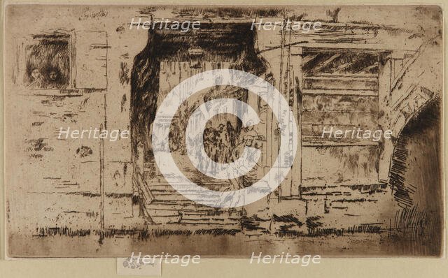The Fish Shop, Venice, 1879-1880. Creator: James Abbott McNeill Whistler.