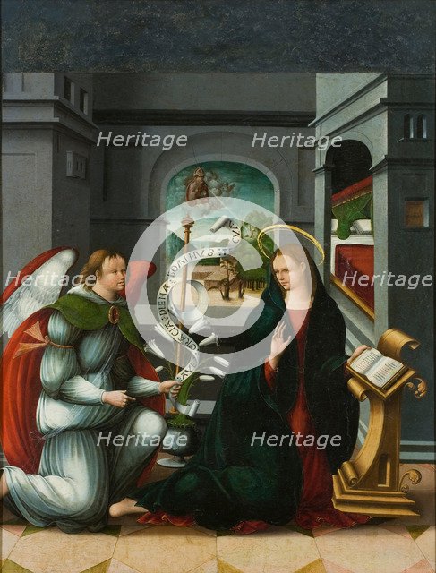 The Annunciation. Artist: Melgar, Andrés de (ca 1500-1557)
