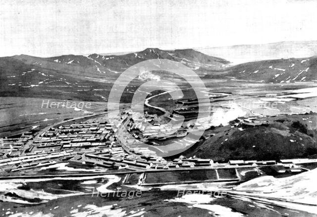 The Chinese Crisis: Port Arthur, occupied by the Russian Fleet: view...from the west, 1898. Creator: Unknown.